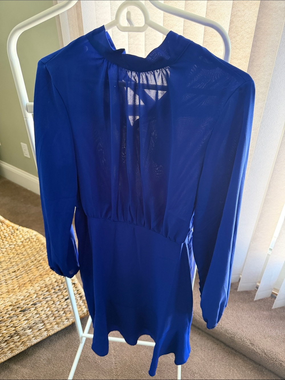SHEIN Royal Blue Long Sleeve Tunic Top